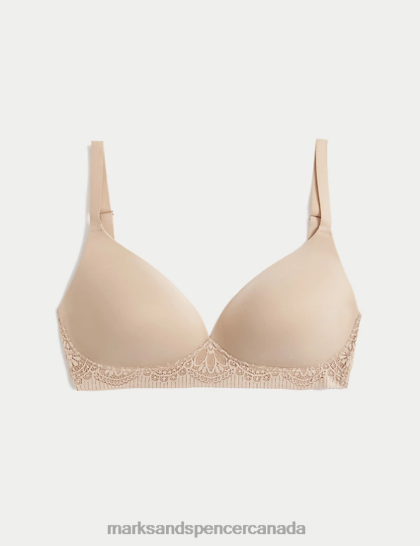 Marks and Spencer near me - Unisex Rose Quartz Clothing Marks & Spencer Body Soft Non Wired Plunge Bra 20VTD3726