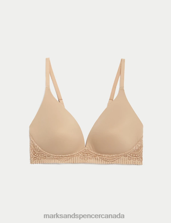 Marks and Spencer sale - Unisex Rose Quartz Clothing Marks & Spencer Body Soft Non Wired Plunge Bra 20VTD4043