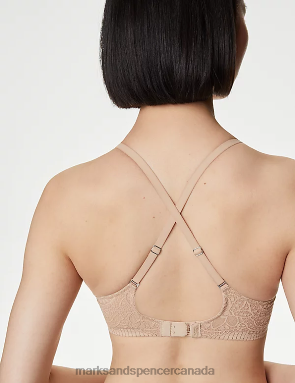 Marks and Spencer sale - Unisex Rose Quartz Clothing Marks & Spencer Body Soft Non Wired Plunge Bra 20VTD4043