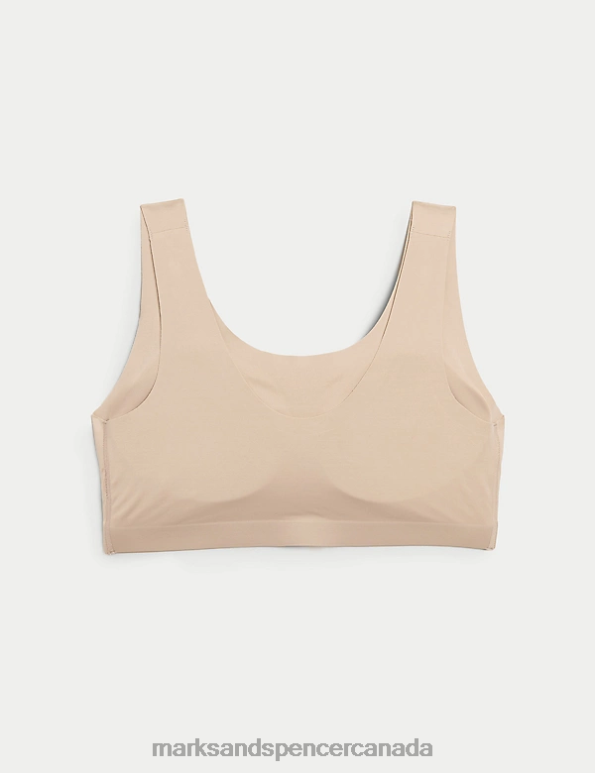 Marks and Spencer Canada - Unisex Rose Quartz Clothing Marks & Spencer Flexifit Non Wired Crop Top 20VTD1342