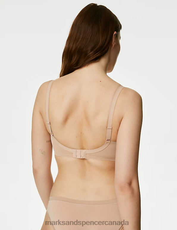 Marks and Spencer near me - Unisex Rose Quartz Clothing Marks & Spencer Lace Non-Padded Bralette 20VTD4124