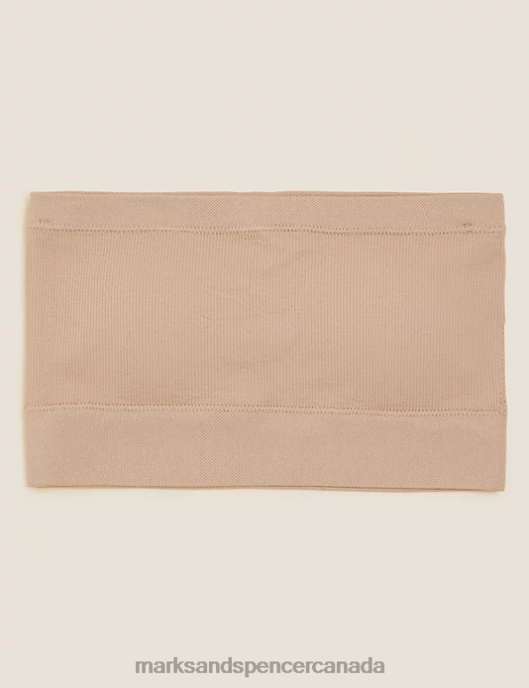 Marks and Spencer near me - Unisex Rose Quartz Clothing Marks & Spencer Seamless Non Wired Bandeau Bra 20VTD3858