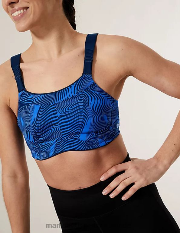 Marks and Spencer Canada - Unisex Sapphire Clothing Marks & Spencer Ultimate Support Serious Sports Bra 20VTD4666