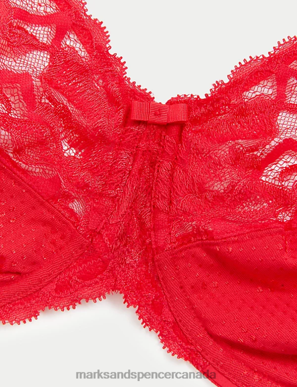 Marks and Spencer near me - Unisex Scarlet Clothing Marks & Spencer Wild Blooms Minimiser Full Cup Bra 20VTD4030
