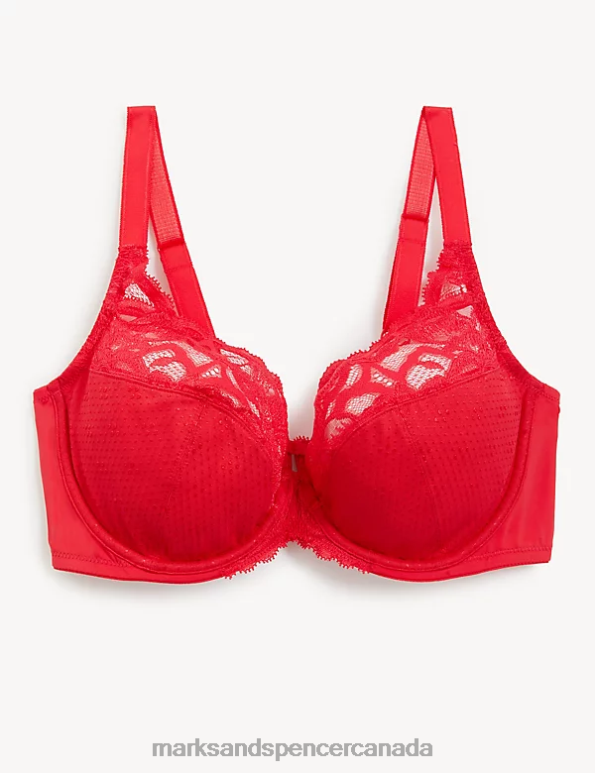 Marks and Spencer near me - Unisex Scarlet Clothing Marks & Spencer Wild Blooms Wired Full Cup Bra 20VTD111