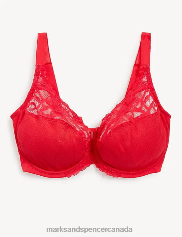 Marks and Spencer sale - Unisex Scarlet Clothing Marks & Spencer Wild Blooms Wired Full Cup Bra 20VTD4516