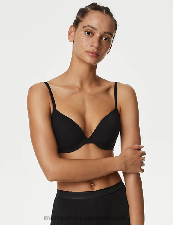 Unisex Soft Pink Clothing Marks & Spencer 3pk Wired Plunge T-Shirt Bras 20VTD4116 - Marks and Spencer outlet