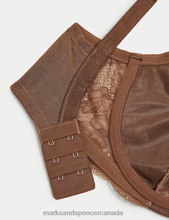 Unisex Topaz Clothing Marks & Spencer Silk & Lace Wired Balcony Bra 20VTD4807 - Marks and Spencer online