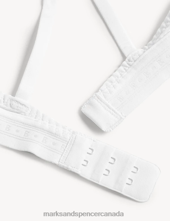 Unisex White Clothing Marks & Spencer Ameli Wired Plunge Bra 20VTD4971 - Marks and Spencer Canada locations