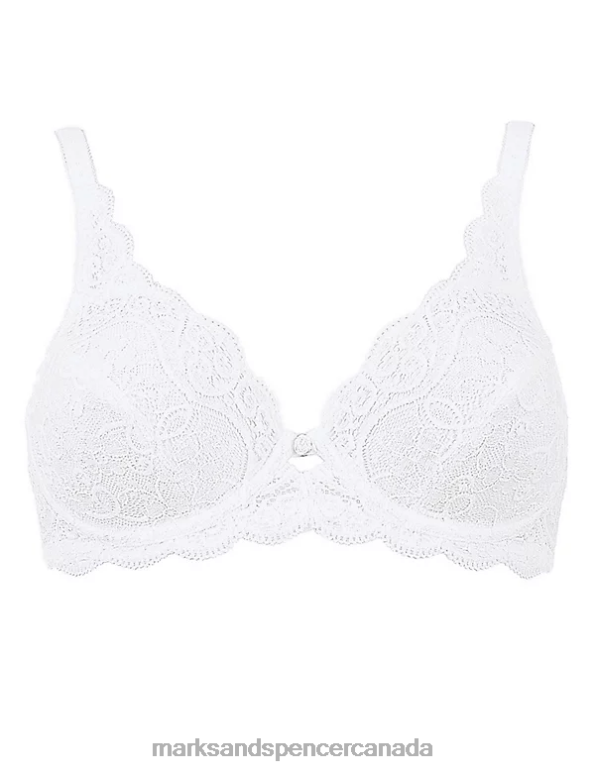 Marks and Spencer sale - Unisex White Clothing Marks & Spencer Amourette 300 Lace Underwired Full Cup Bra 20VTD4253