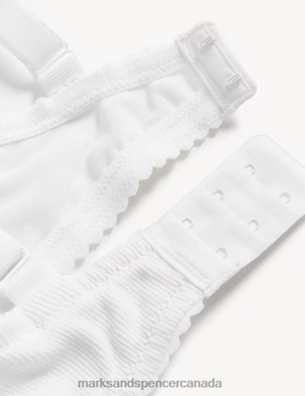Marks and Spencer sale - Unisex White Clothing Marks & Spencer Anise Lace Wired Balcony Bra 20VTD3859
