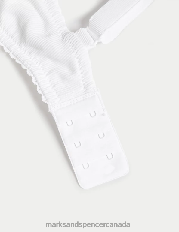 Unisex White Clothing Marks & Spencer Anise Lace Wired Balcony Bra 20VTD4656 - Marks and Spencer outlet