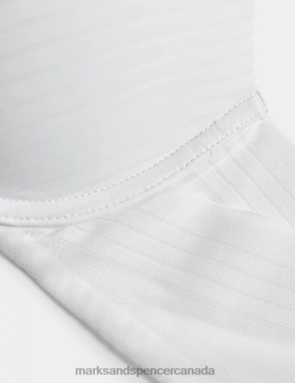 Marks and Spencer Canada - Unisex White Clothing Marks & Spencer Body Define Wired Plunge T-Shirt Bra 20VTD3682