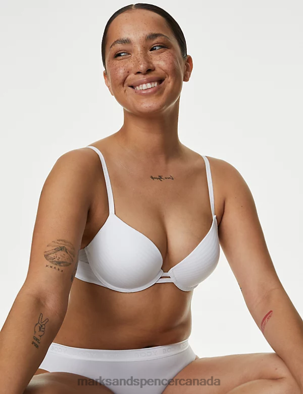 Marks and Spencer near me - Unisex White Clothing Marks & Spencer Body Define Wired Push-Up Bra 20VTD4412