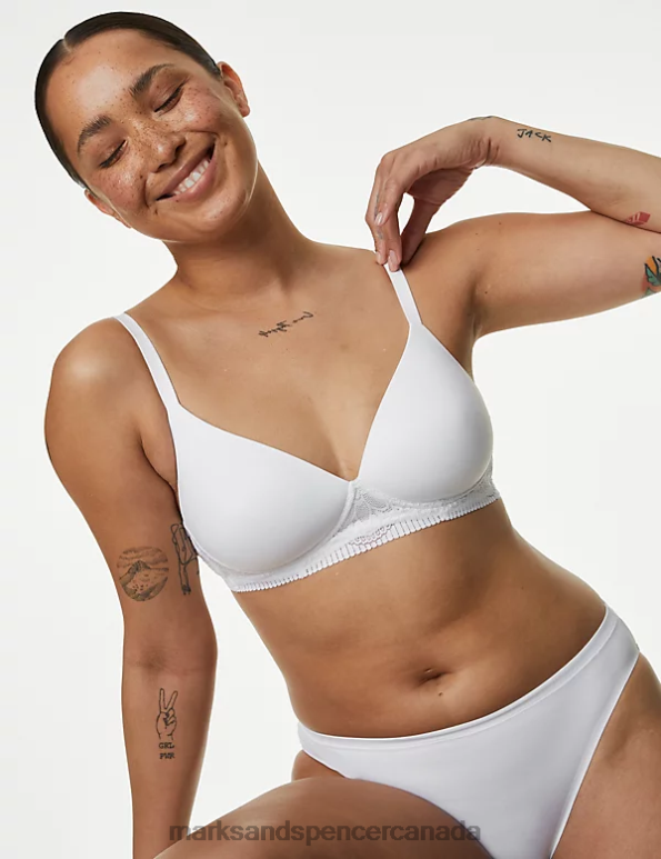 Marks and Spencer Canada - Unisex White Clothing Marks & Spencer Body Soft Non Wired Full Cup Bra 20VTD4168