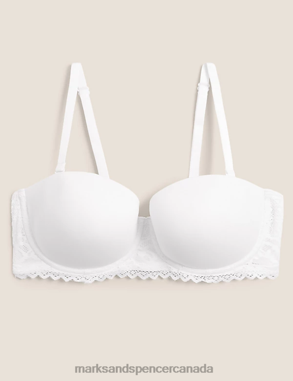 Unisex White Clothing Marks & Spencer Body Soft Padded Strapless Bra 20VTD4229 - Marks and Spencer Canada locations