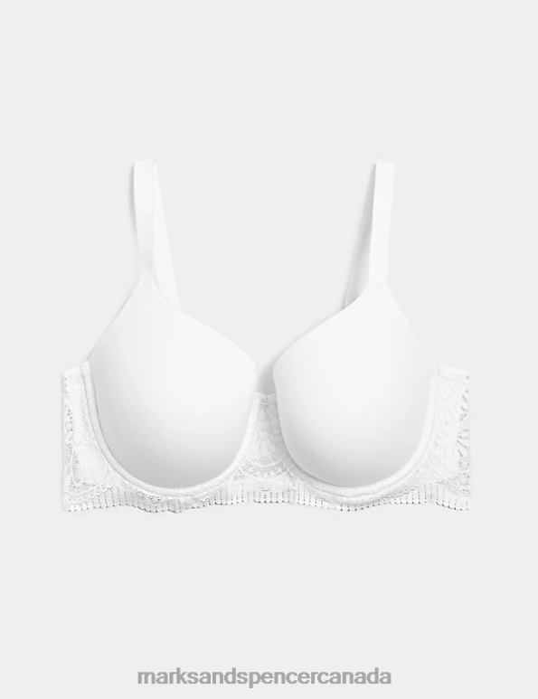 Unisex White Clothing Marks & Spencer Body Soft Wired Full Cup T-Shirt Bra 20VTD3817 - Marks and Spencer outlet