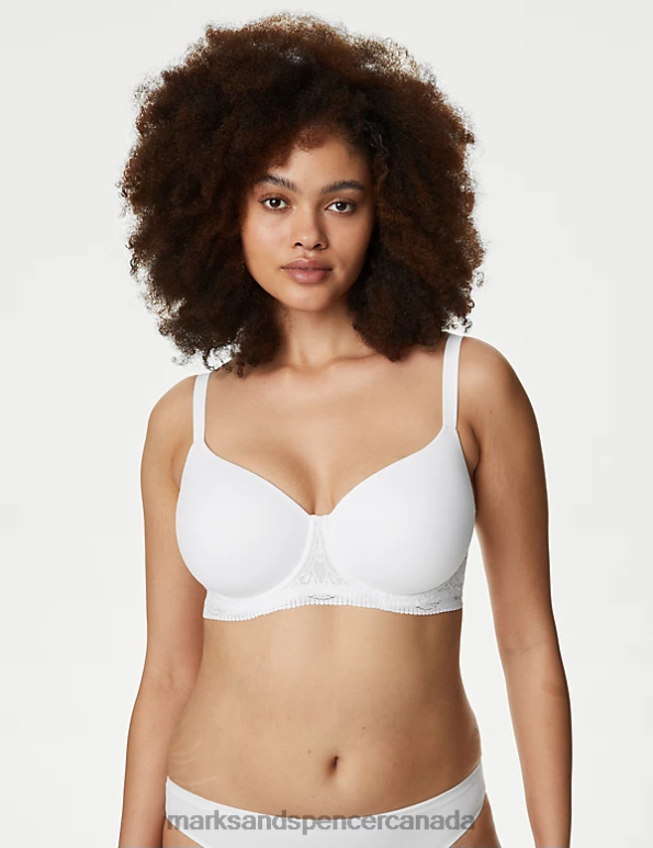 Unisex White Clothing Marks & Spencer Body Soft Wired Full Cup T-Shirt Bra 20VTD3817 - Marks and Spencer outlet