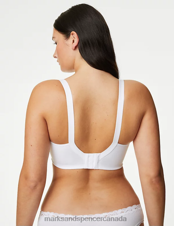 Marks and Spencer sale - Unisex White Clothing Marks & Spencer Embroidered Non Wired Total Support Bra 20VTD3701