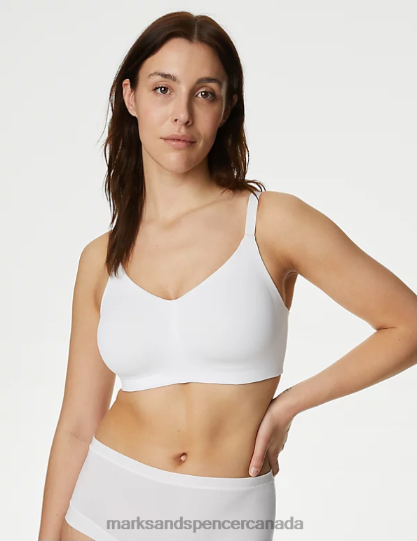 Marks and Spencer near me - Unisex White Clothing Marks & Spencer Flexifit Non-Wired Full Cup Bra 20VTD4132