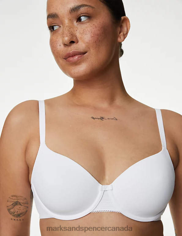 Marks and Spencer sale - Unisex White Clothing Marks & Spencer Flexifit Wired Full-Cup T-Shirt Bra 20VTD4051
