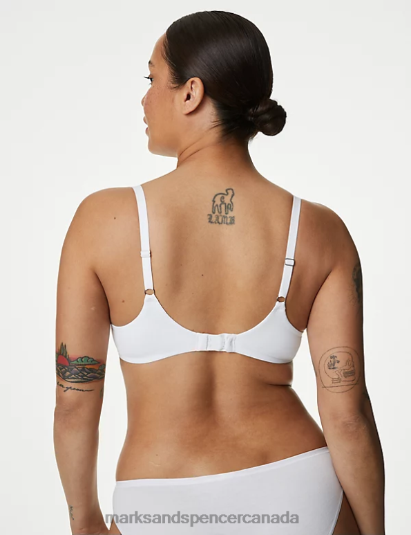 Marks and Spencer sale - Unisex White Clothing Marks & Spencer Flexifit Wired Full-Cup T-Shirt Bra 20VTD4051