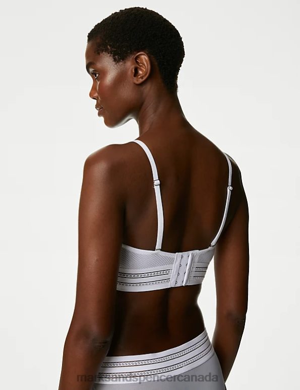 Marks and Spencer Canada - Unisex White Clothing Marks & Spencer Marseilles Lace Wired Strapless Bustier A-D 20VTD4802