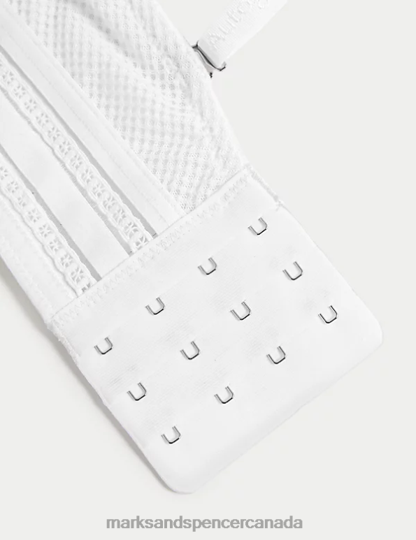 Marks and Spencer Canada - Unisex White Clothing Marks & Spencer Marseilles Lace Wired Strapless Bustier A-D 20VTD4802