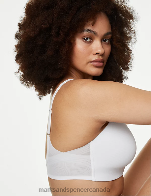 Marks and Spencer Canada - Unisex White Clothing Marks & Spencer Shape Define Non Wired Full Cup T-Shirt Bra 20VTD3762
