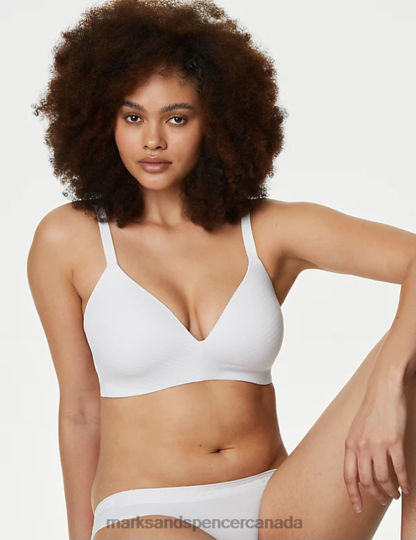 Marks and Spencer Canada - Unisex White Clothing Marks & Spencer Shape Define Non Wired Full Cup T-Shirt Bra 20VTD3762