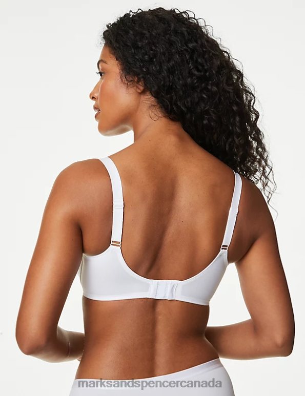 Unisex White Clothing Marks & Spencer Wild Blooms Minimiser Full Cup Bra 20VTD4028 - Marks and Spencer outlet