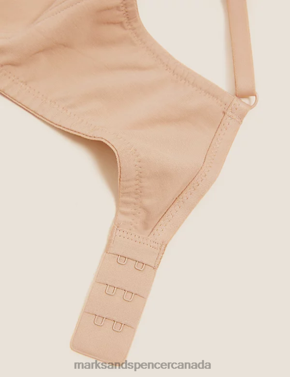 Unisex White Mix Clothing Marks & Spencer 3pk Cotton Non Wired Full Cup Bras 20VTD3681 - Marks and Spencer outlet