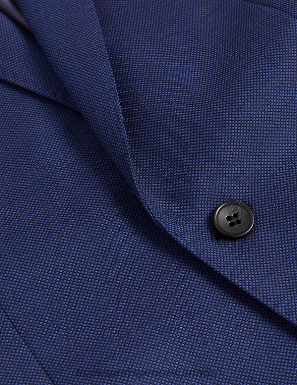 Marks and Spencer sale - Unisex Blue Clothing Marks & Spencer Regular Fit Pure Wool Suit Jacket 20VTD5750
