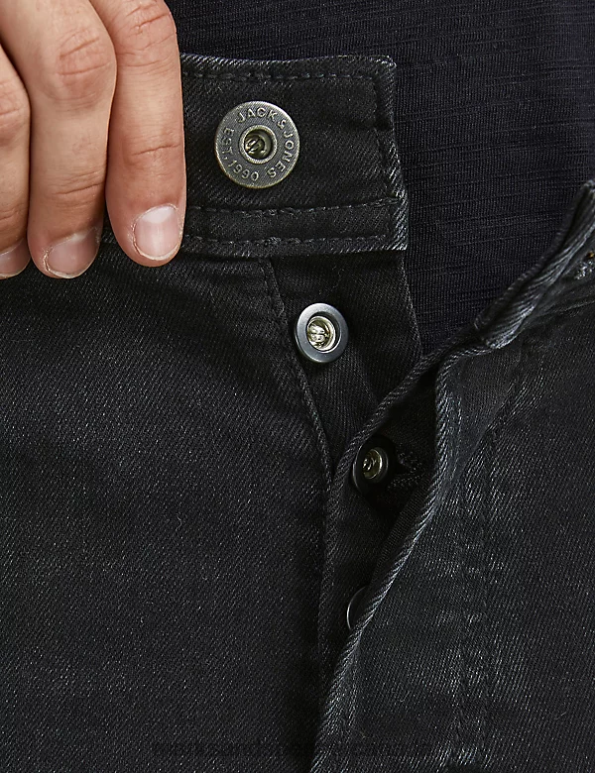 Unisex Black Denim Clothing Marks & Spencer Slim Fit 5 Pocket Jeans 20VTD7137 - Marks and Spencer outlet