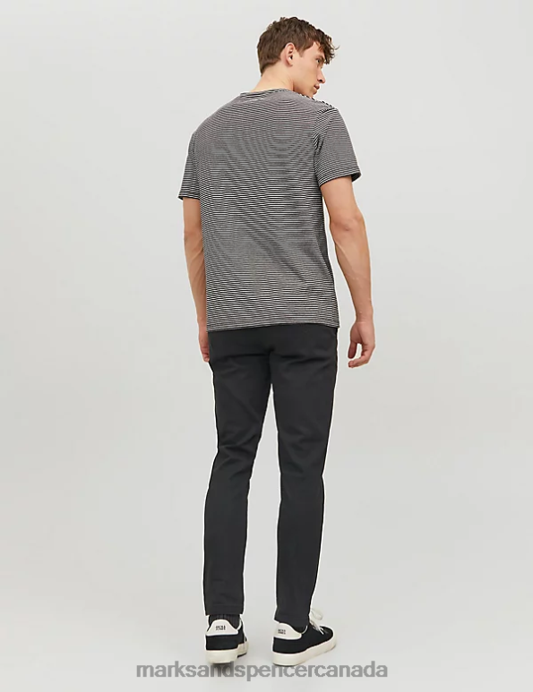 Marks and Spencer sale - Unisex Black Mix Clothing Marks & Spencer 2pk Slim Fit Chinos 20VTD6626