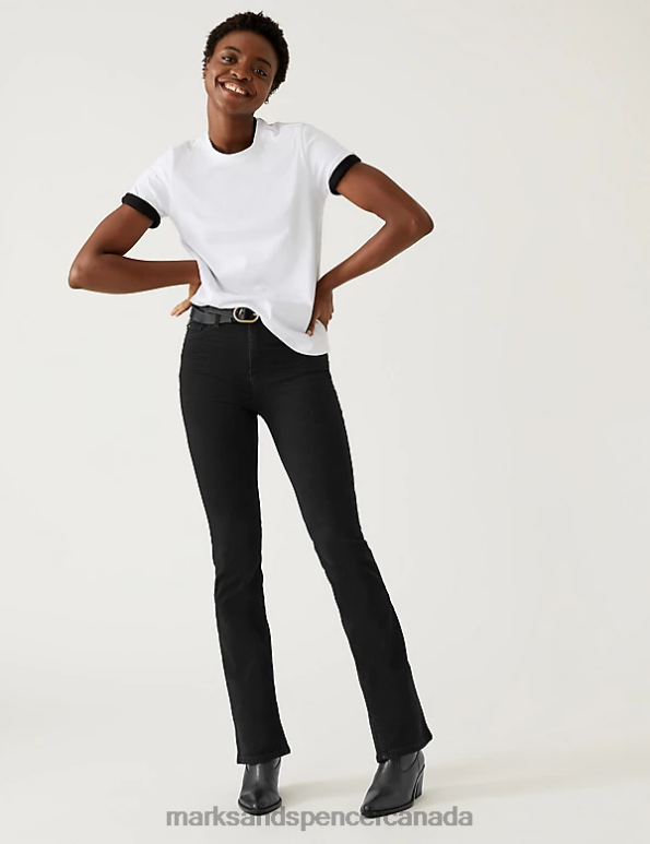 Unisex Black Mix Clothing Marks & Spencer Eva Bootcut Jeans 20VTD862 - Marks and Spencer online