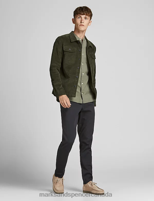 Unisex Black Mix Clothing Marks & Spencer Slim Fit Chinos 20VTD6724 - Marks and Spencer online