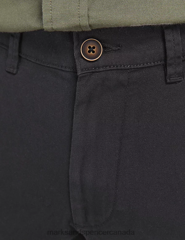 Unisex Black Mix Clothing Marks & Spencer Slim Fit Chinos 20VTD6724 - Marks and Spencer online
