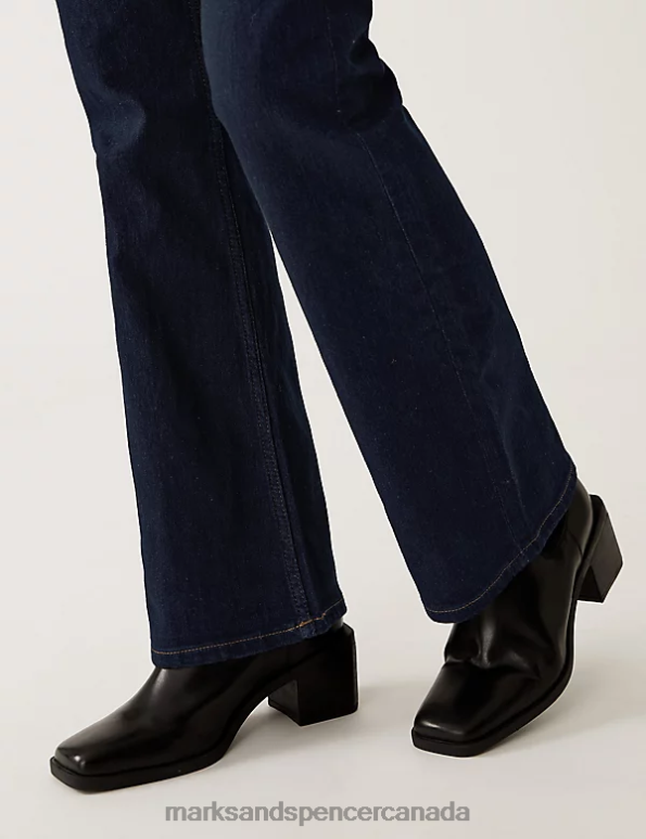 Unisex Indigo Mix Clothing Marks & Spencer Eva Bootcut Jeans 20VTD483 - Marks and Spencer outlet