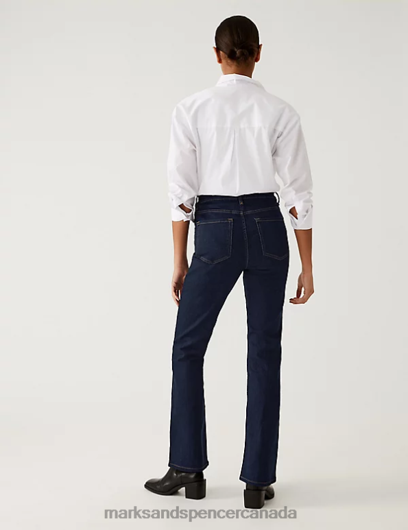 Unisex Indigo Mix Clothing Marks & Spencer Eva Bootcut Jeans 20VTD483 - Marks and Spencer outlet