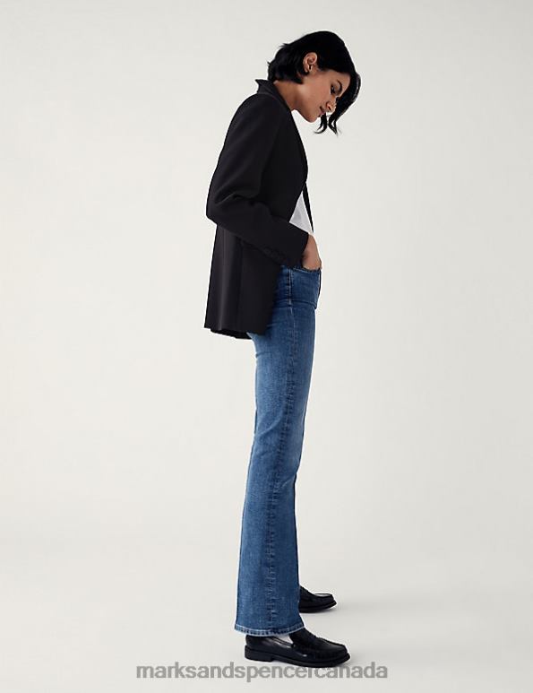 Marks and Spencer Canada - Unisex Light Indigo Clothing Marks & Spencer Eva Bootcut Jeans 20VTD865