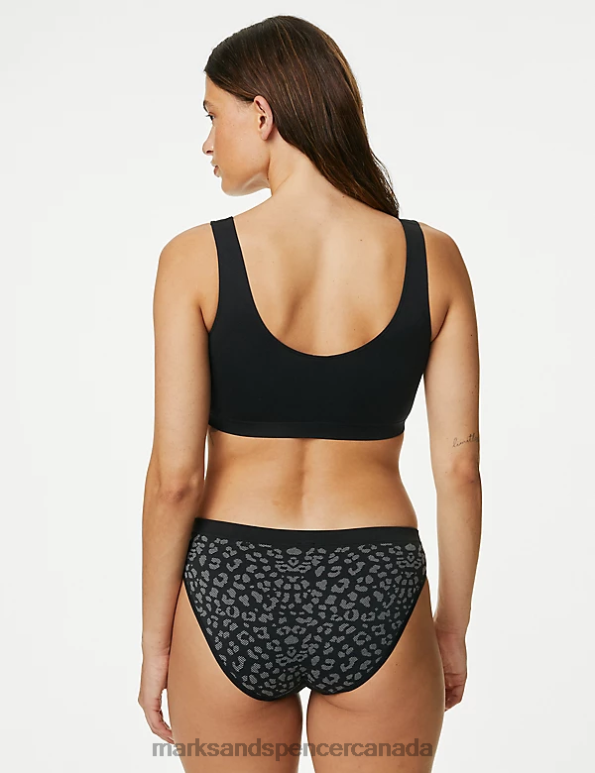 Unisex Black Clothing Marks & Spencer 3pk High Leg Seamless Knickers 20VTD4019 - Marks and Spencer Canada locations