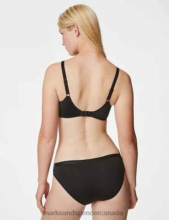 Unisex Black Clothing Marks & Spencer 3pk Wild Blooms Bikini Knickers 20VTD4954 - Marks and Spencer Canada locations