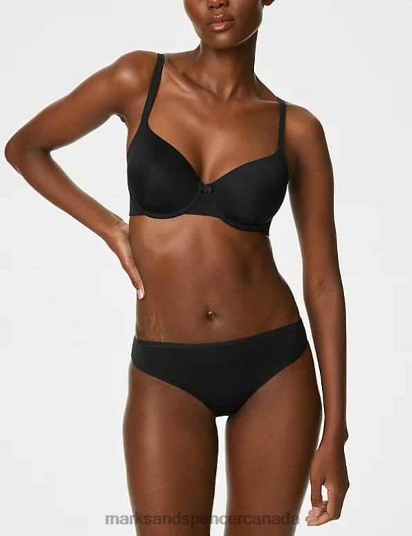 Unisex Black Clothing Marks & Spencer 4pk Microfibre Bikini Knickers 20VTD3909 - Marks and Spencer online