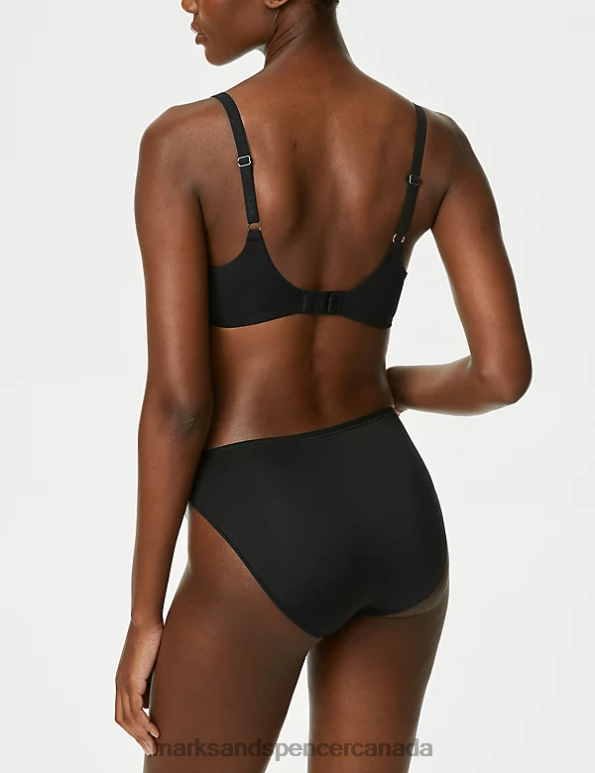 Unisex Black Clothing Marks & Spencer 4pk Microfibre High Leg Knickers 20VTD3893 - Marks and Spencer Canada locations