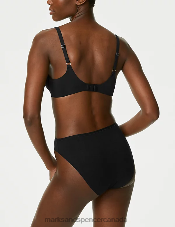 Marks and Spencer sale - Unisex Black Clothing Marks & Spencer 5pk Cotton Modal High Waisted High Leg Knickers 20VTD3710