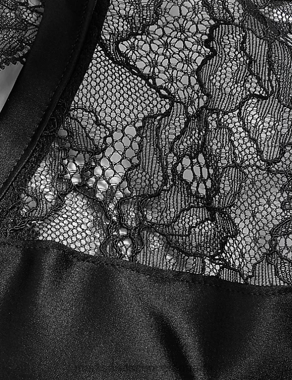 Marks and Spencer sale - Unisex Black Clothing Marks & Spencer Silk & Lace Brazilian Knickers 20VTD4166
