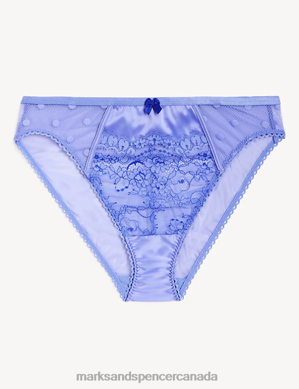 Unisex Blue Mix Clothing Marks & Spencer Linea High Waisted High Leg Knickers 20VTD4431 - Marks and Spencer online