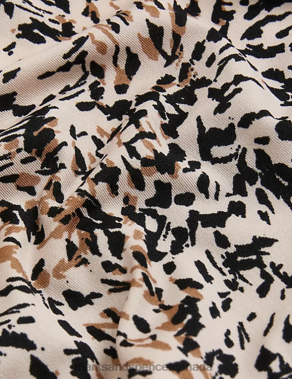 Unisex Brown Mix Clothing Marks & Spencer 5pk No VPL Animal Print High Leg Knickers 20VTD3765 - Marks and Spencer Canada locations