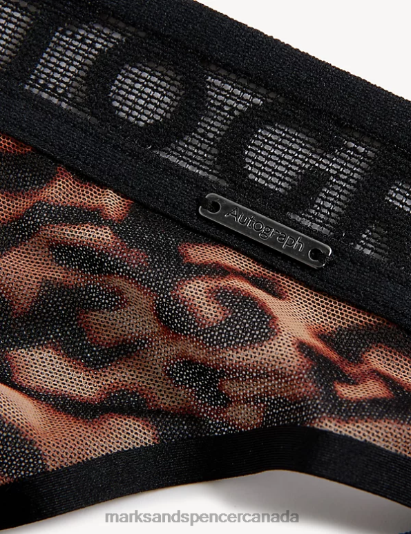 Unisex Cinnamon Blush Clothing Marks & Spencer Tivoli High Leg Knickers 20VTD3950 - Marks and Spencer outlet